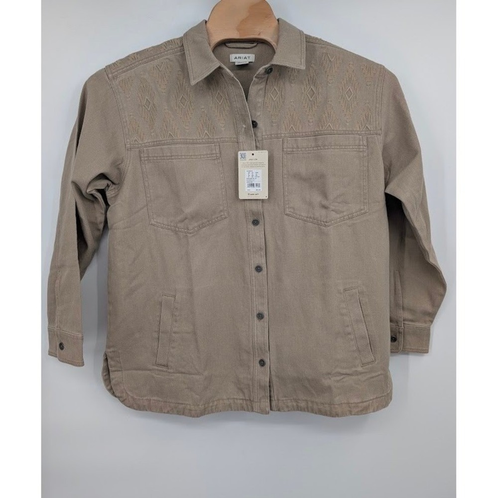 Ariat Ranchester Jacket Tan Button‎ Up Western NWT Women's sz XL
